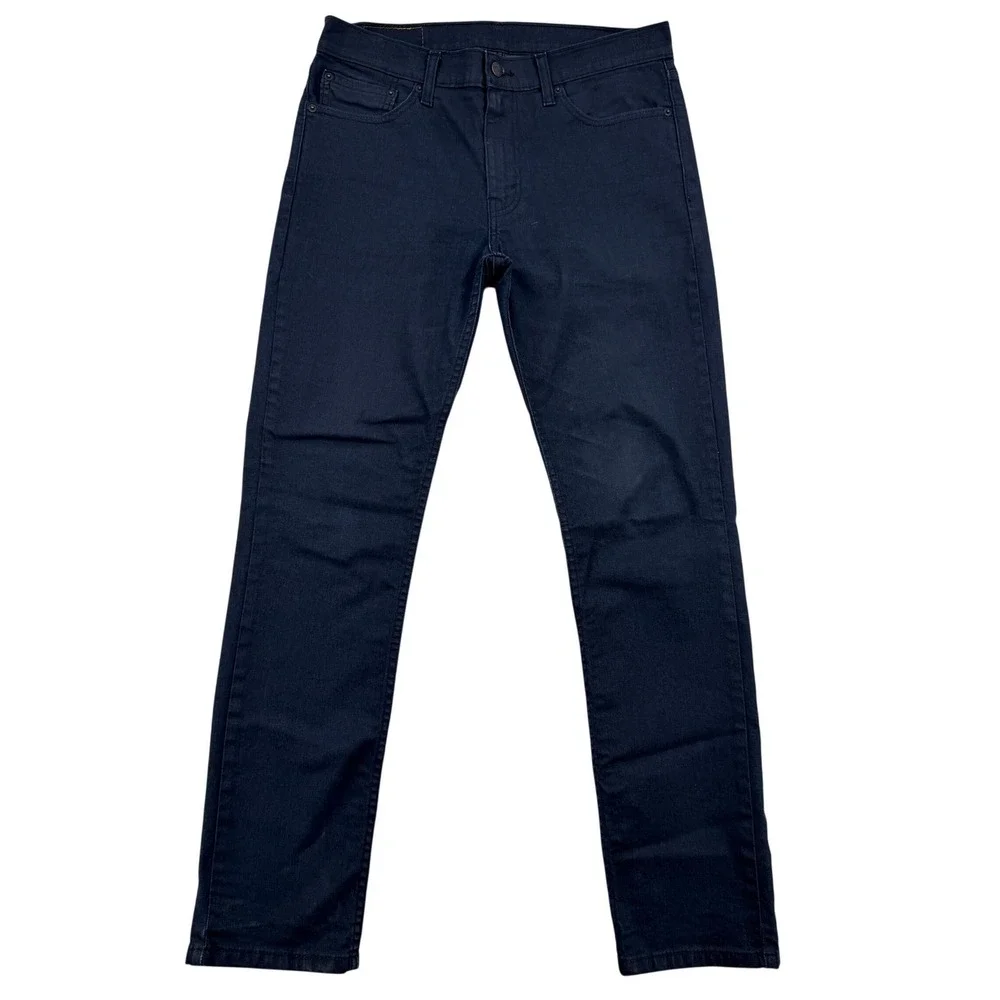 Levi's 511 33x32 Slim Fit Men Navy Blue Stretch Pants 04511-2274 Lightweight
